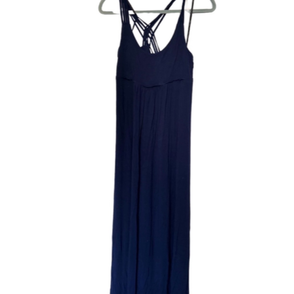 Calvin Klein Navy Blue Maxi Dress with Strappy Back